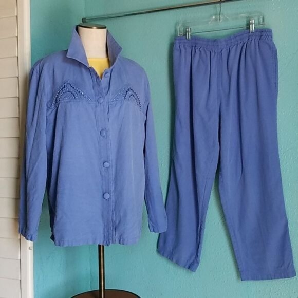 VINTAGE Bala Bala Silk Shirt Pants Blouse Trousers Women's Extra Large WOMAN'S - Picture 15 of 15